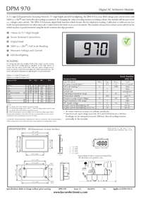 Thumbnail of document Data Sheet - DPM 970 Voltmeter